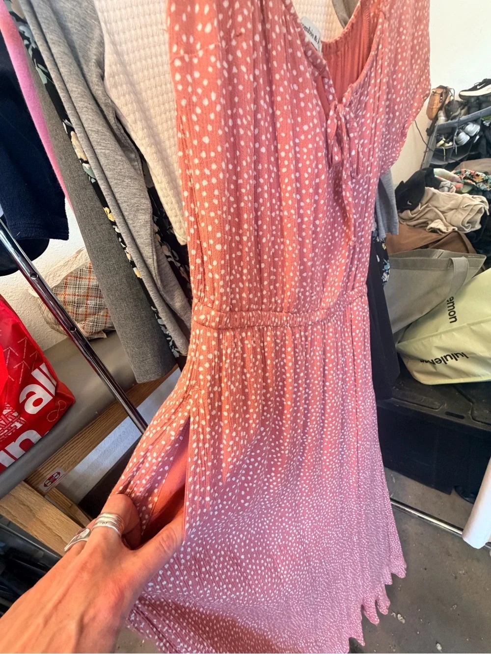 Abercrombie & Fitch Rose Pink Floral Maxi Dress